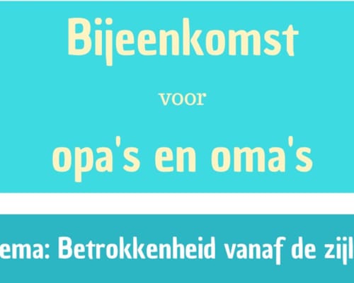 Een dag voor alle opa's en oma's met (een) kleinkind(eren) met een stofwisselingsziekte